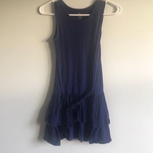 Girls navy blue dress